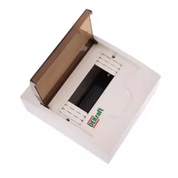 Щит SE DEKraft ЩРН-П-8, 8 модулей, навесной, IP41, белый, 31010DEK