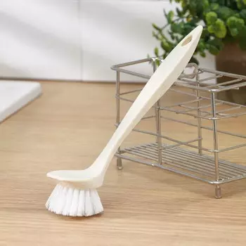 Щётка для посуды с прямой ручкой Malta, 5523 см, цвет бежевый