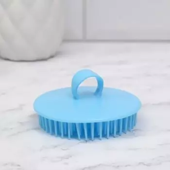 Щётка-массажёр для мытья головы, 8,7 × 4,5 см, цвет МИКС