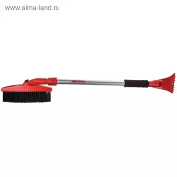 Щётка от снега со скребком SKYWAY, 76-112 см, с телескопической ручкой S07801008