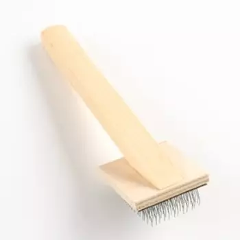 Щётка - пуходёрка деревянная "Зооник" малая