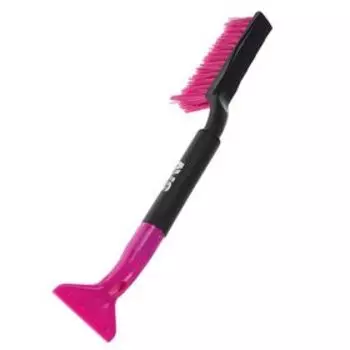 Щетка сметка, со скребком, AVS WB-6303, мягкая ручка, распушенная щетина, 48 cм