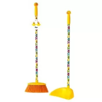 Щётка + совок с ручкой детские Ducks