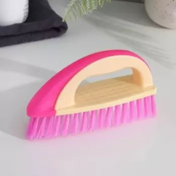 Щётка утюжок для уборки Доляна, с ручкой, пластик, хозяйственная, 1768.5 см, МИКС