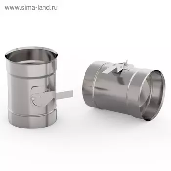 Шибер для дымохода «УМК», d=100 мм, нержавеющая сталь 0.5 мм