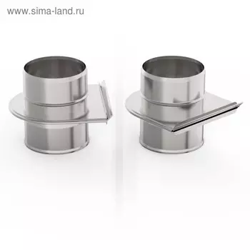 Шибер – задвижка для дымохода «УМК», d=200 мм, нержавеющая сталь 1.0 мм