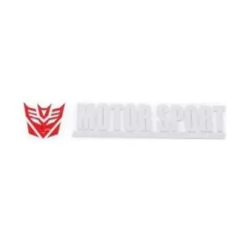 Шильдик металлопластик Skyway "MOTORSPORTPROTECT", наклейка, красный, 150*25 мм