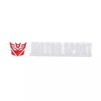 Шильдик металлопластик Skyway "MOTORSPORTPROTECT", наклейка, красный, 150*25 мм