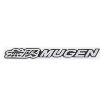 Шильдик металлопластик Skyway MUGEN 2 Черный, 140х15мм, SNO.102 BLACK