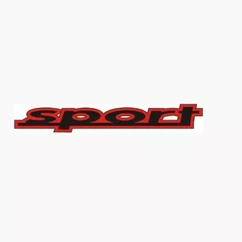Шильдик металлопластик Skyway "SPORT", наклейка, черный, 140*20 мм
