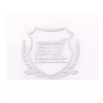 Шильдик металлопластик Skyway "STI", наклейка, 50*55 мм