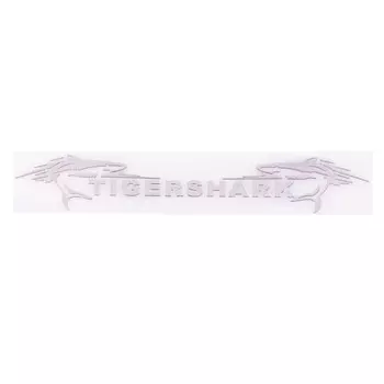 Шильдик металлопластик Skyway "TIGERSHARK", наклейка, серый, 150*20 мм