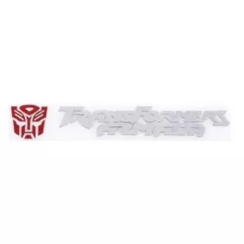 Шильдик металлопластик Skyway "TRANSFORMERS ARMADA", наклейка, красный, 150*25 мм