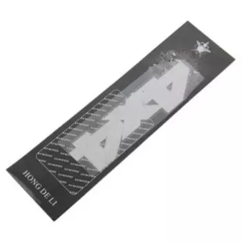 Шильдик металлопластик SW 4x4 серый, наклейка, 130*32 мм , SNO.93 GREY