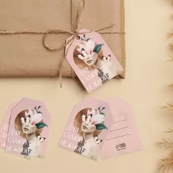 Шильдик на подарок «Для самой нежной», 5 × 7 см