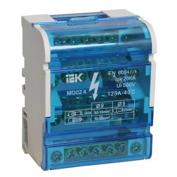 Шина нулевая IEK, на DIN рейку 4/7, YND10-4-07-100