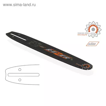 Шина Rezer 303 L 9 A, сварная, 12", шаг 3/8", паз 1.3 мм, 44/45 звеньев