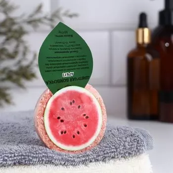 Бомбочка для ванны " Арбуз" Добропаровъ 60 гр красный