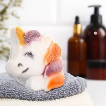 Бомбочка для ванны "Единорог" 130 гр "Добропаровъ" аромат мандарин