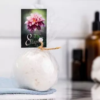 Бомбочка для ванны "Добропаровъ" с эфирным маслом мяты, 140 гр