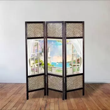 Ширма "Балкон замка", 150 × 160 см