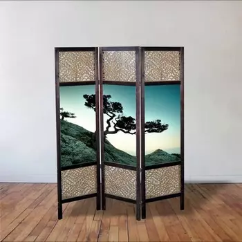Ширма "Дерево на скале", 150 × 160 см