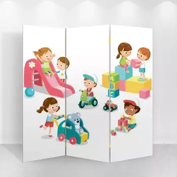 Ширма "Детская площадка", 150 х 160 см