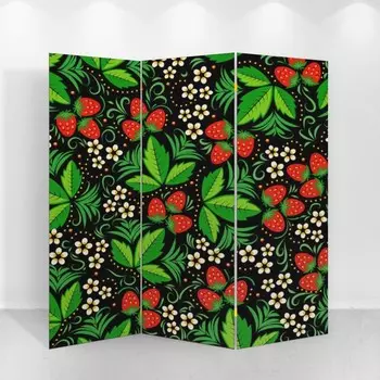 Ширма "Хохлома. Ягоды", 150 х 160 см
