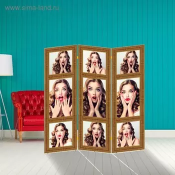 Ширма "Эмоции", 150 х 160 см