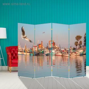 Ширма "Корабли. Декор 23", 200 х 160 см