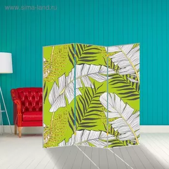 Ширма "Листья папоротника", 150 х 160 см