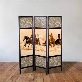 Ширма "Лошади в пустыне", 150 × 160 см