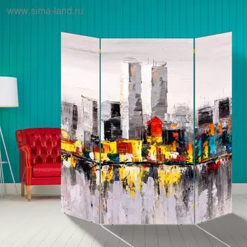 Ширма "Мегаполис", 160 160 см