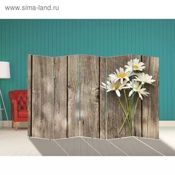 Ширма "Ромашки. декор 4", 250 х 160 см