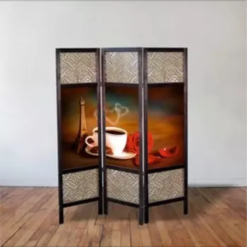 Ширма "Утренний кофе", 150 × 160 см