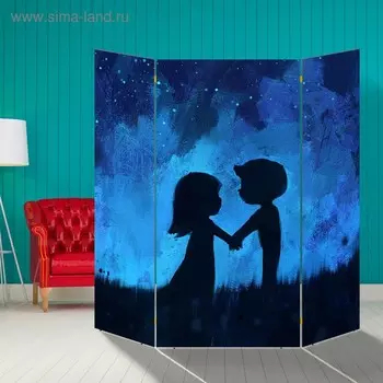 Ширма "Вечерняя прогулка", 160 160 см