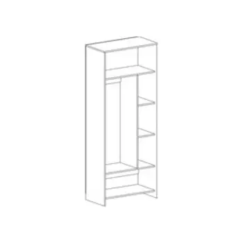 Шкаф 2-дверный Скаут Дуб Бонифаций/Софт тач фуксия