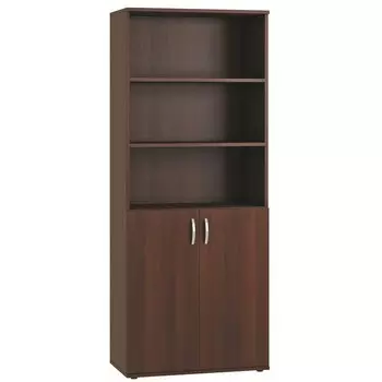 Шкаф прямой двухстворчатый для документов, с открытыми полками, 8044231980 мм, цвет орех мария луиза