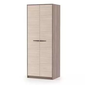 Шкаф прямой двухстворчатый «Оптима», 8035752110 мм, цвет шимо тёмный/шимо светлый