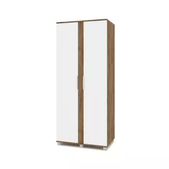 Шкаф 2-х створчатый Пандора П21 900х520х2100 Табачный дуб/белый