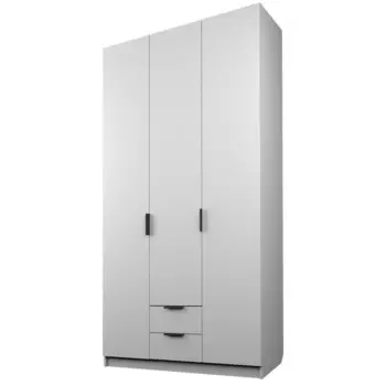 Шкаф трехдверный «Аллоджио. Экон», 2 ящика, 12005202300 мм, цвет белый