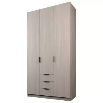 Шкаф трехдверный «Аллоджио. Экон», 3 ящика, 12005202300 мм, цвет ясень шимо светлый