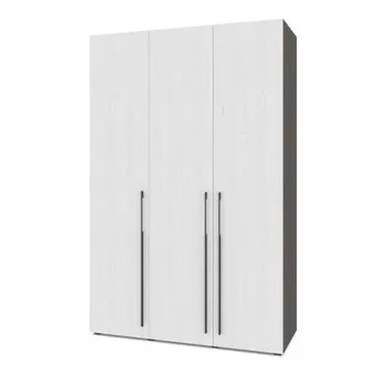 Шкаф 3-х створчатый Стоун с 1 штангой и полками, 1500х560х2300 Анкор темный/анкор светлый