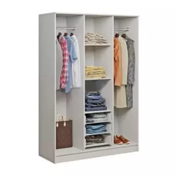 Шкаф 3-х створчатый «Гармония», 1350 540 2016 мм, цвет белый глянец / белый