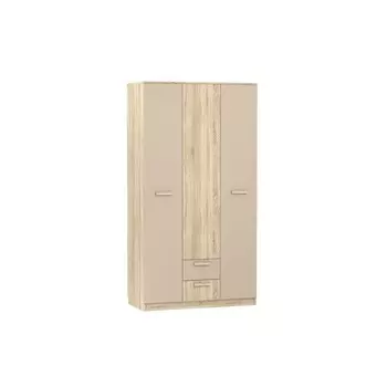 Шкаф 3х ств Акварель, 1202х574х2256, Капучино/Дуб сонома