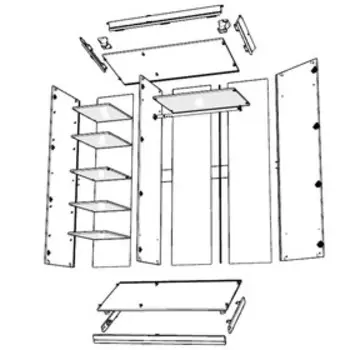 Шкаф 3х створчатый для одежды и белья Ольга 18, 2080х1460х640, Валенсия/МДФ