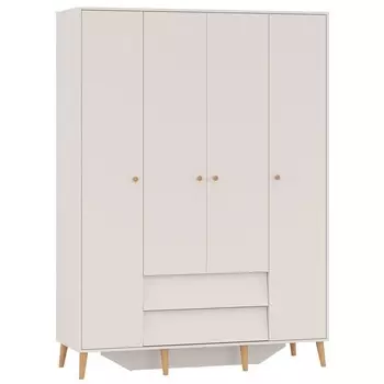 Шкаф 4-х дверный «Афина» с двумя ящиками, 16005632202 мм, цвет кашемир серый