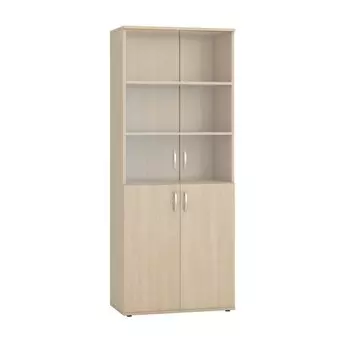 Шкаф – витрина четырёхстворчатая для документов, 8044231980 мм, цвет дуб сонома