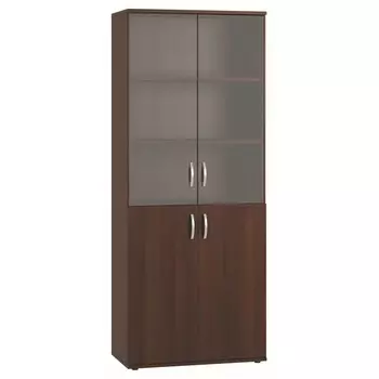 Шкаф – витрина четырёхстворчатая для документов, 8044231980 мм, цвет орех мария луиза