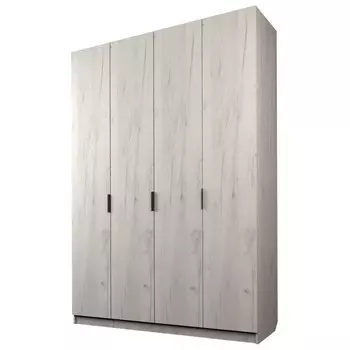Шкаф 4-х дверный «Экон», 16005202300 мм, цвет дуб крафт белый